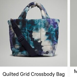 LULULEMON QUILTED GRID CROSSBODY BAG